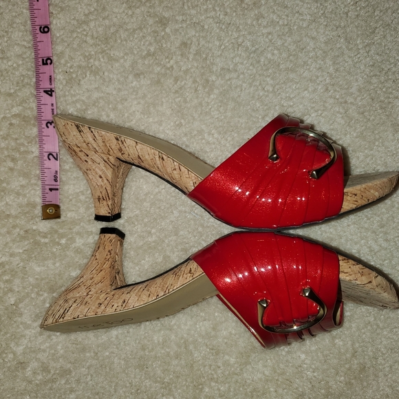 Me Too 8m kitten heels red patten sandal - Persil - Picture 5 of 9